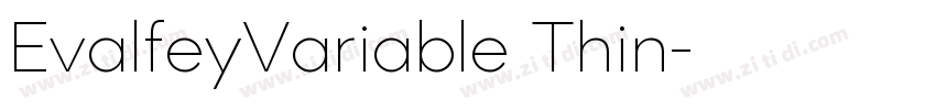 EvalfeyVariable Thin字体转换 EvalfeyVariable Thin字体转换